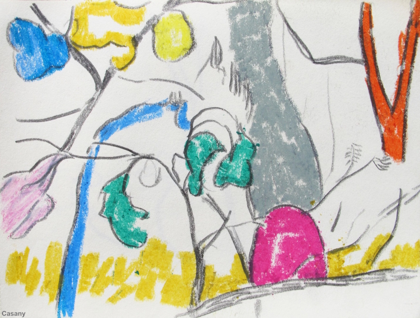 Mixed media sa papel A5 Abril 2013 blg. 24